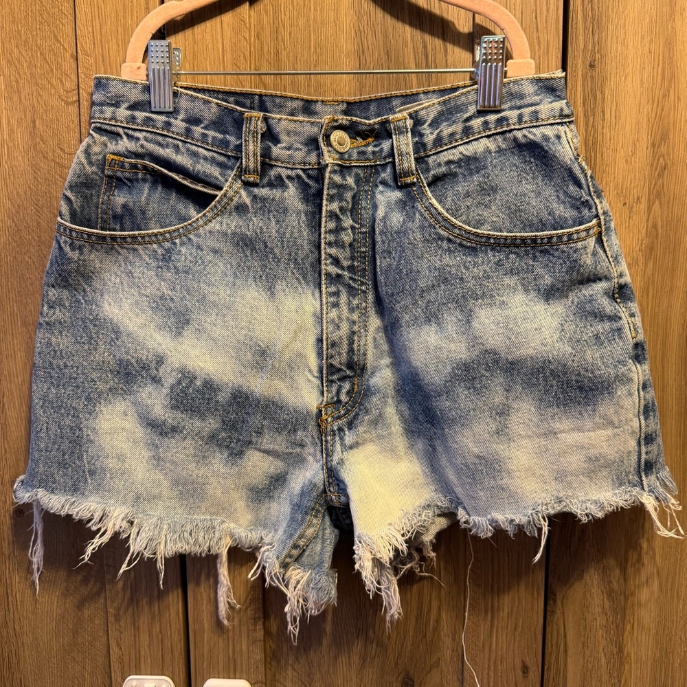 Vintage Jordache Basic 100% Cotton High Rise Cut-Off Shorts Size 28 Waist